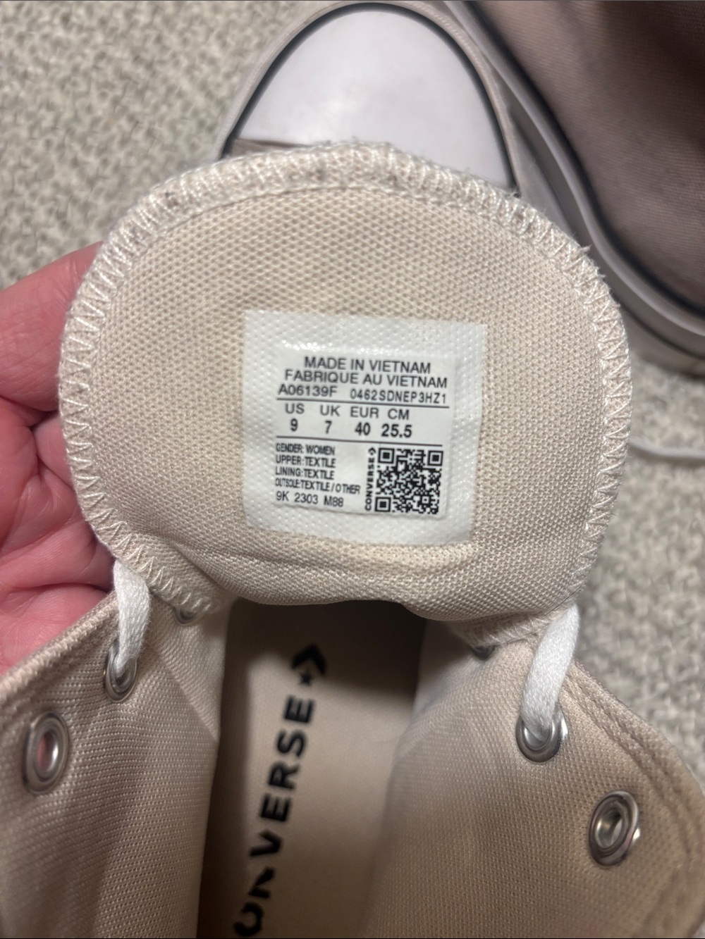Converse Chuck Taylor All Star Lift Platform Hi Top Sneakers Wonder Stone - Picture 10 of 11
